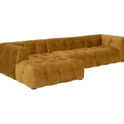 Canapé d angle Salamanca brun doré gauche 320cm