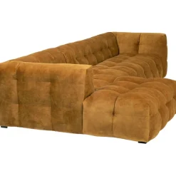 Canapé d angle Salamanca brun doré gauche 320cm