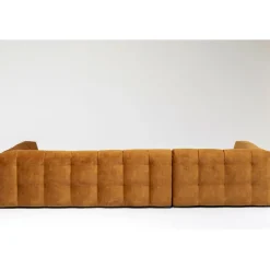 Canapé d angle Salamanca brun doré gauche 320cm