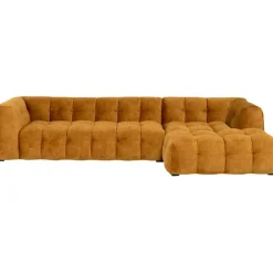 Canapé d angle Salamanca brun doré droite 320cm