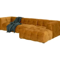 Canapé d angle Salamanca brun doré droite  320cm
