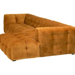 Canapé d angle Salamanca brun doré droite  320cm