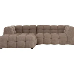 Canapé d angle Salamanca marron clair gauche 250cm