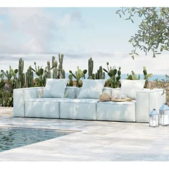 Canapé KoraliBeach Outdoor bleu 320cm