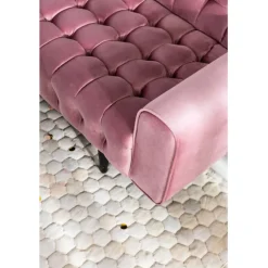 Canapé Milchbar 3-places velours mauve