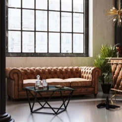 Canapé Oxford 3 places Vintage Smart