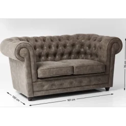 Canapé Oxford 2 places Vintage Smart