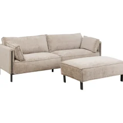 Canapé 3-places Victor tissu Beige 233cm