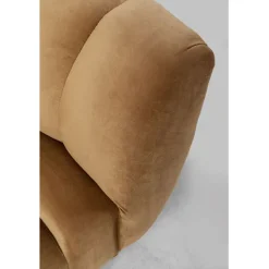 Canapé Spectra velours marron 3-places 245cm