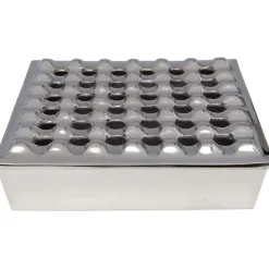 Cendrier Soho carré argenté 25x25cm