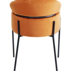 Chaise a. acc. Alexia.velours orange