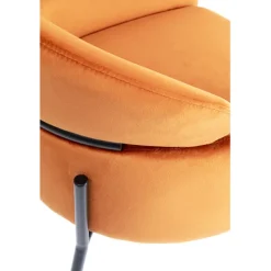 Chaise a. acc. Alexia.velours orange