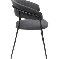 Chaise a. acc. Belle anthracite (2/set)