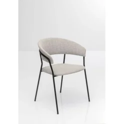Chaise a. acc. Belle Gris Argent (2/set)