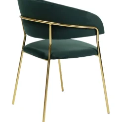 Chaise a. acc. Belle Velvet vert (2/set)