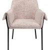 Chaise a. acc. Bess clair Beige Flitter