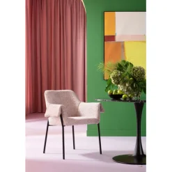 Chaise a. acc. Bess clair Beige Flitter