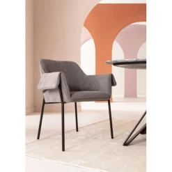 Chaise a. acc. Bess gris