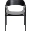 Chaise a. acc. Biarritz noir