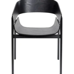Chaise a. acc. Biarritz noir