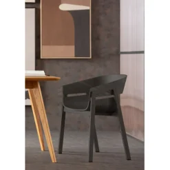Chaise a. acc. Biarritz noir
