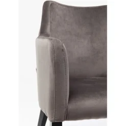 Chaise a. acc. Black Mode gris
