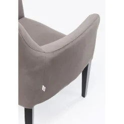 Chaise a. acc. Black Mode gris