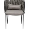 Chaise a. acc. Cheerio gris av. coussin