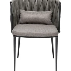 Chaise a. acc. Cheerio gris av. coussin