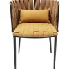 Chaise a. acc. Cheerio jaune a.coussin