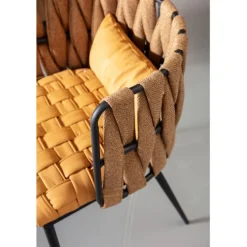 Chaise a. acc. Cheerio jaune a.coussin