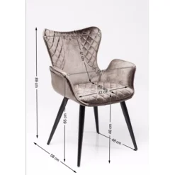 Chaise a. acc. Dream marron