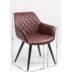 Chaise a. acc. Harry marron
