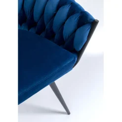 Chaise a. acc. Knot bleu