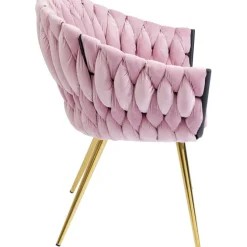 Chaise a. acc. Knot mauve