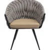 Chaise a. acc. Knot Tweed