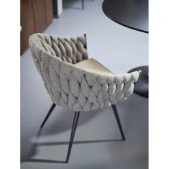 Chaise a. acc. Knot Tweed