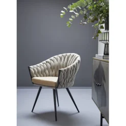 Chaise a. acc. Knot Tweed