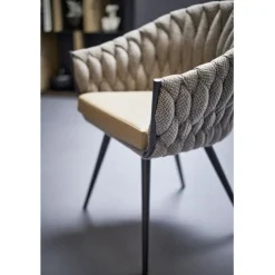 Chaise a. acc. Knot Tweed