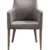 Chaise a. acc. Mode velours gris
