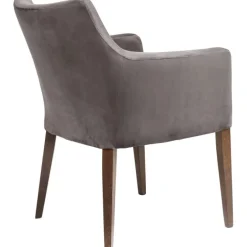 Chaise a. acc. Mode velours gris