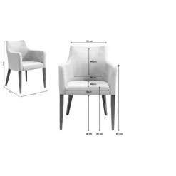 Chaise a. acc. Mode velours pétrole