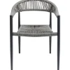 Chaise a. acc. Palma gris