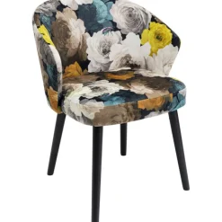 Chaise a. acc. Peony Flower jaune