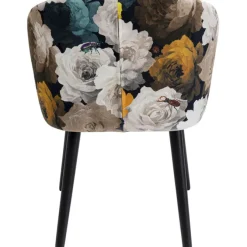 Chaise a. acc. Peony Flower jaune