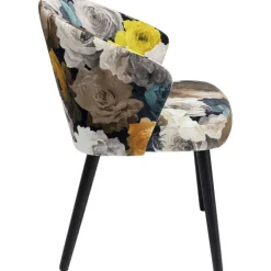Chaise a. acc. Peony Flower jaune