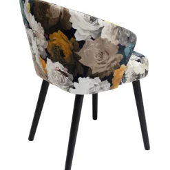 Chaise a. acc. Peony Flower jaune