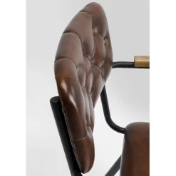 Chaise a. acc. Salsa.cuir marron