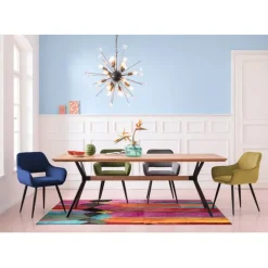 Chaise a. acc. San Francisco vert foncé
