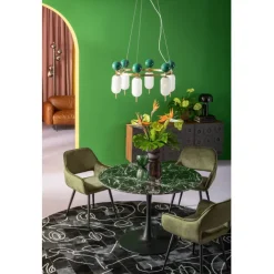 Chaise a. acc. San Francisco vert foncé